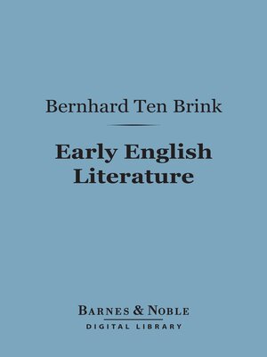 cover image of Early English Literature (Barnes & Noble Digital Library)